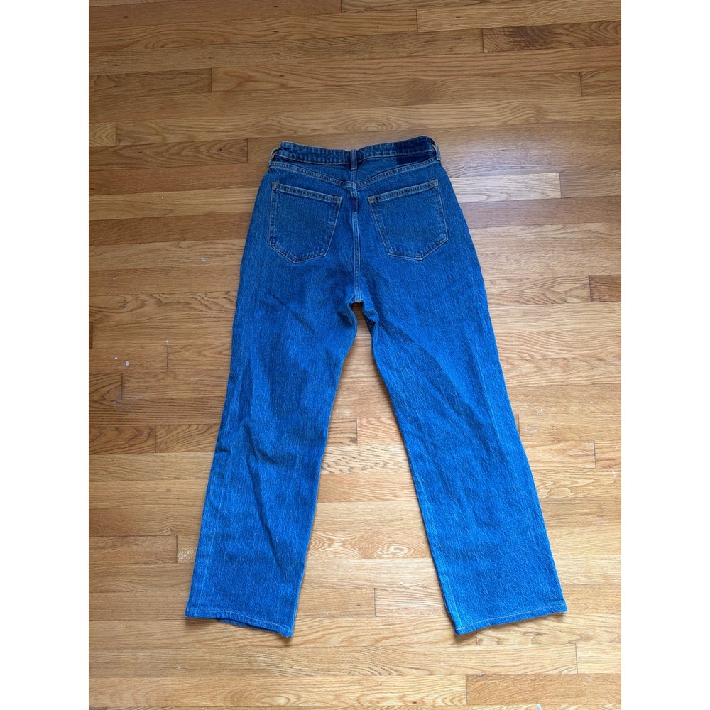 Abercrombie & Fitch Curve Love 90s Relaxed Jean High Rise Blue Denim 29/8R - Picture 6 of 7